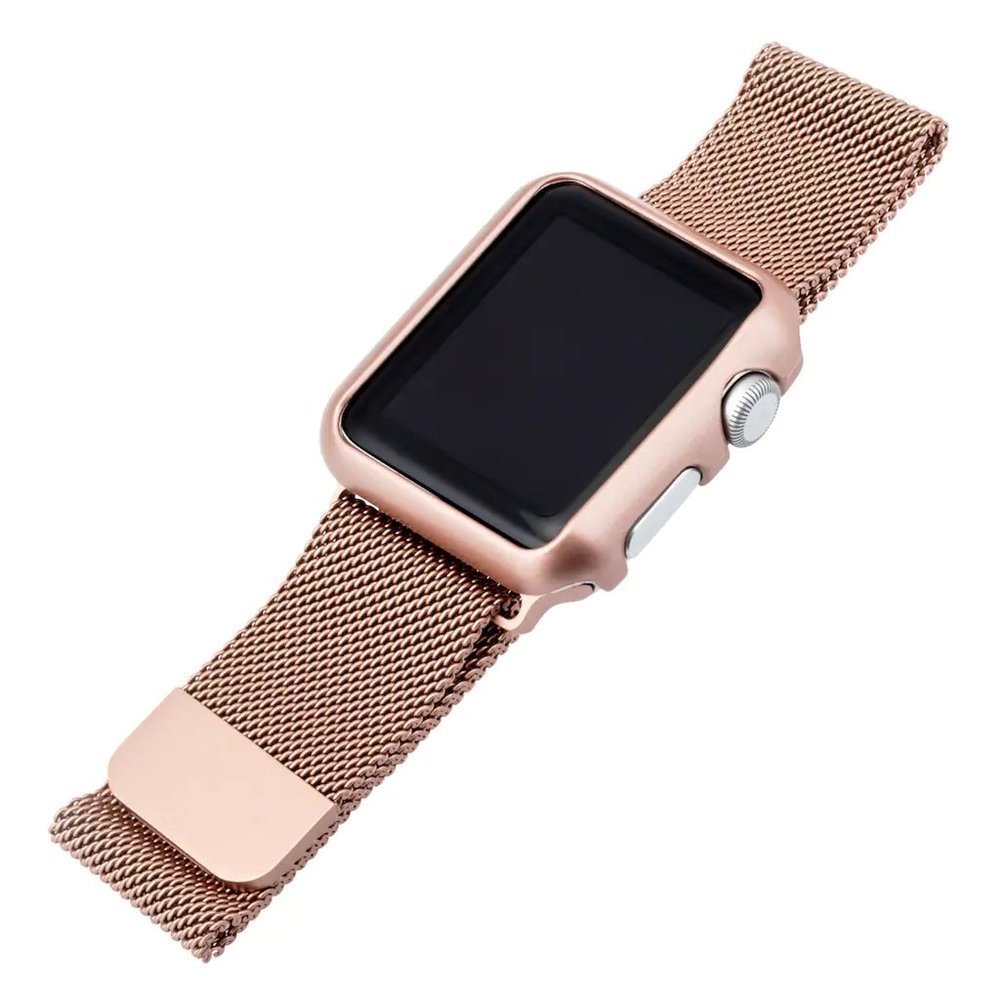 Copy - Rose Gold Finish Mesh 38 mm Smartwatch Band